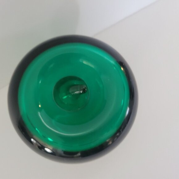 Green & Blue Glass Apple Paperweights Office Accent Handcrafted Glass 3.5" Tall - Picture 6 of 10